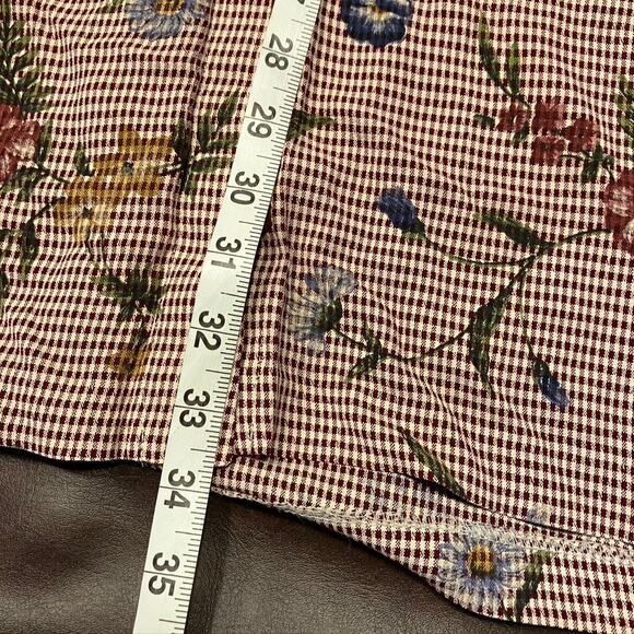 Vintage Teddi Floral Button Front Maxi skirt Women Med Cottage Prairie Peasant - Picture 13 of 13